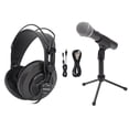 thumbnail image 1 of Samson Q2U ASMR Recording Streaming USB Microphone Mic Kit w/ Stand+Headphones, 1 of 17