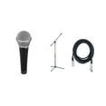 thumbnail image 1 of Samson R21S Dynamic Microphone MK10 Boom Stand; Mic Cable with XLR Connectors Value Pack, 1 of 2