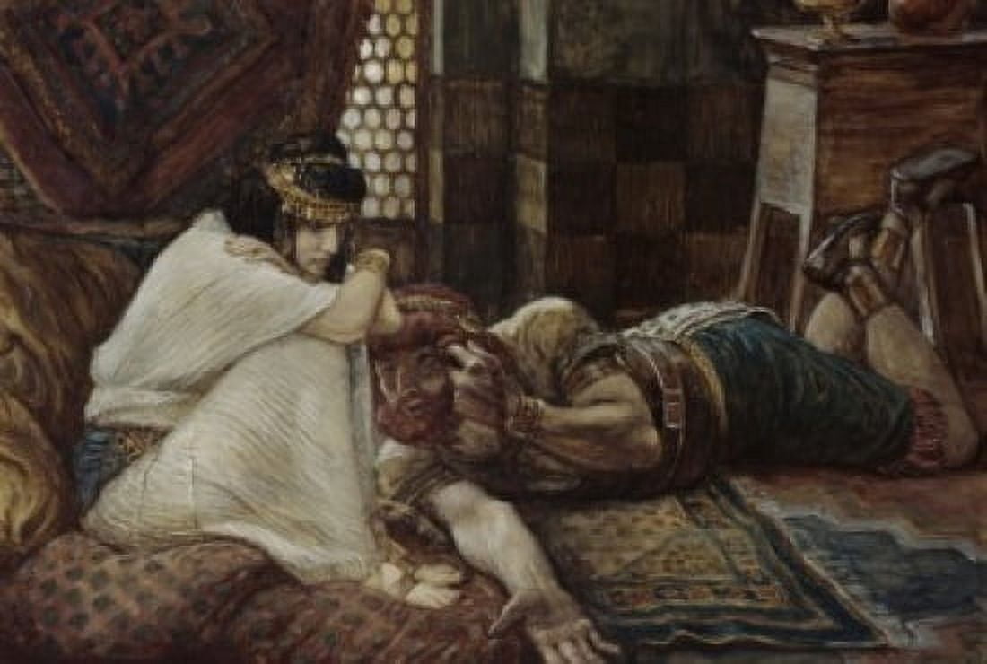 Samson Reveals his Secret to Delilah James Tissot (1836-1902French) Jewish Museum New York Canvas Art - James Tissot (18 x 24)