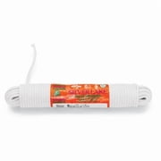 Interlocked Sash Cord, 3,100 lb Capacity, 100 ft, Cotton, White