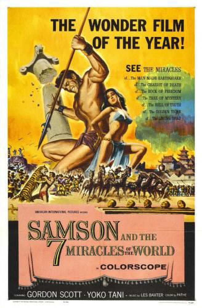 Samson7 Samson Seven Miracles Movie Poster Reprint 27inx40in for any room 27x40 ...