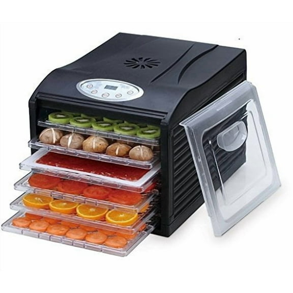 Samson "Silent" 6 Tray Dehydrator with Digital Controls Quiet and Convenient
