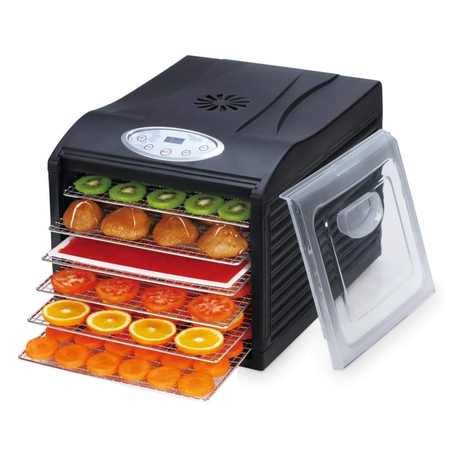 Samson"Silent" Dehydrator with 6 STAINLESS STEEL Trays and Digital