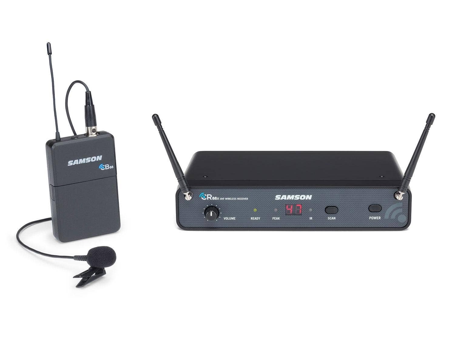 Samson Technologies Concert 88x Presentation Wireless System with LM5 Lavalier Microphone (D Band)
