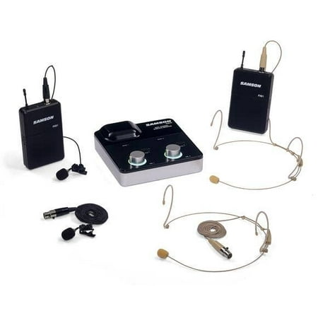 Samson XPD2m Two-Person Digital Wireless Microphone System with Headset & Lavalier Mics (2.4 GHz)