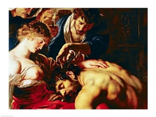 Samson and Delilah Canvas Art - Peter Paul Rubens (36 x 24)