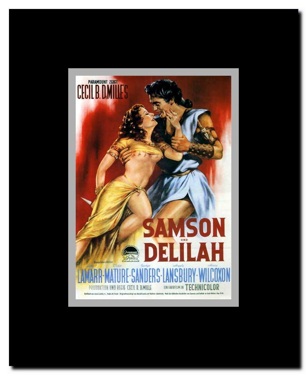 Samson and Delilah Framed Movie Poster