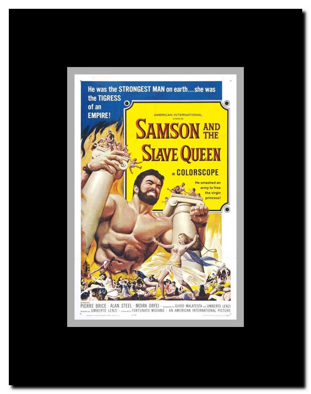 Samson and the Slave Queen Framed Movie Poster