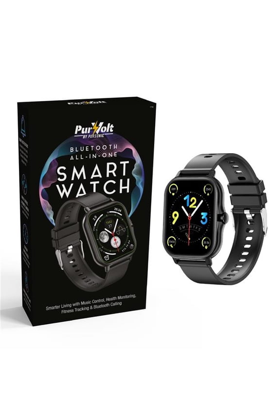 Trading SW1 Pursonic All In One Bluetooth Smart Watch - Fitness Health Connectivity on Your Wrist - Black