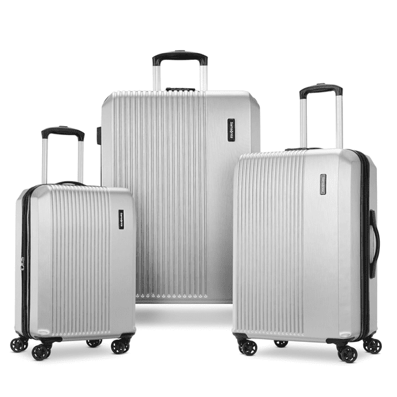 Samsonite Alliance SE Hardside Luggage with Spinner Wheels, 3PC Set (CO/MED/LG), Silver