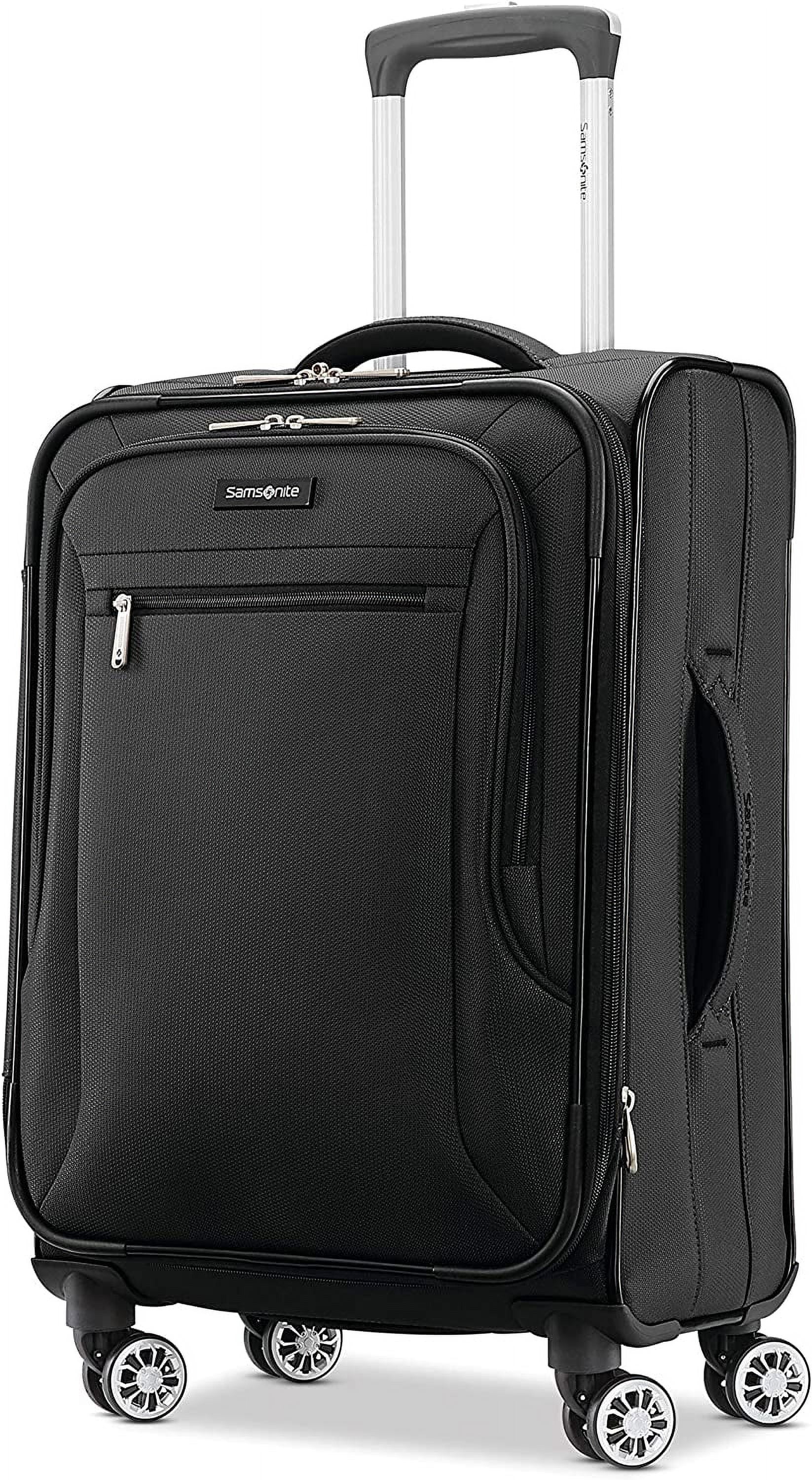 Samsonite Ascella X Softside Expandable Luggage with Spinner Wheels Black 2Piece Set (21/25