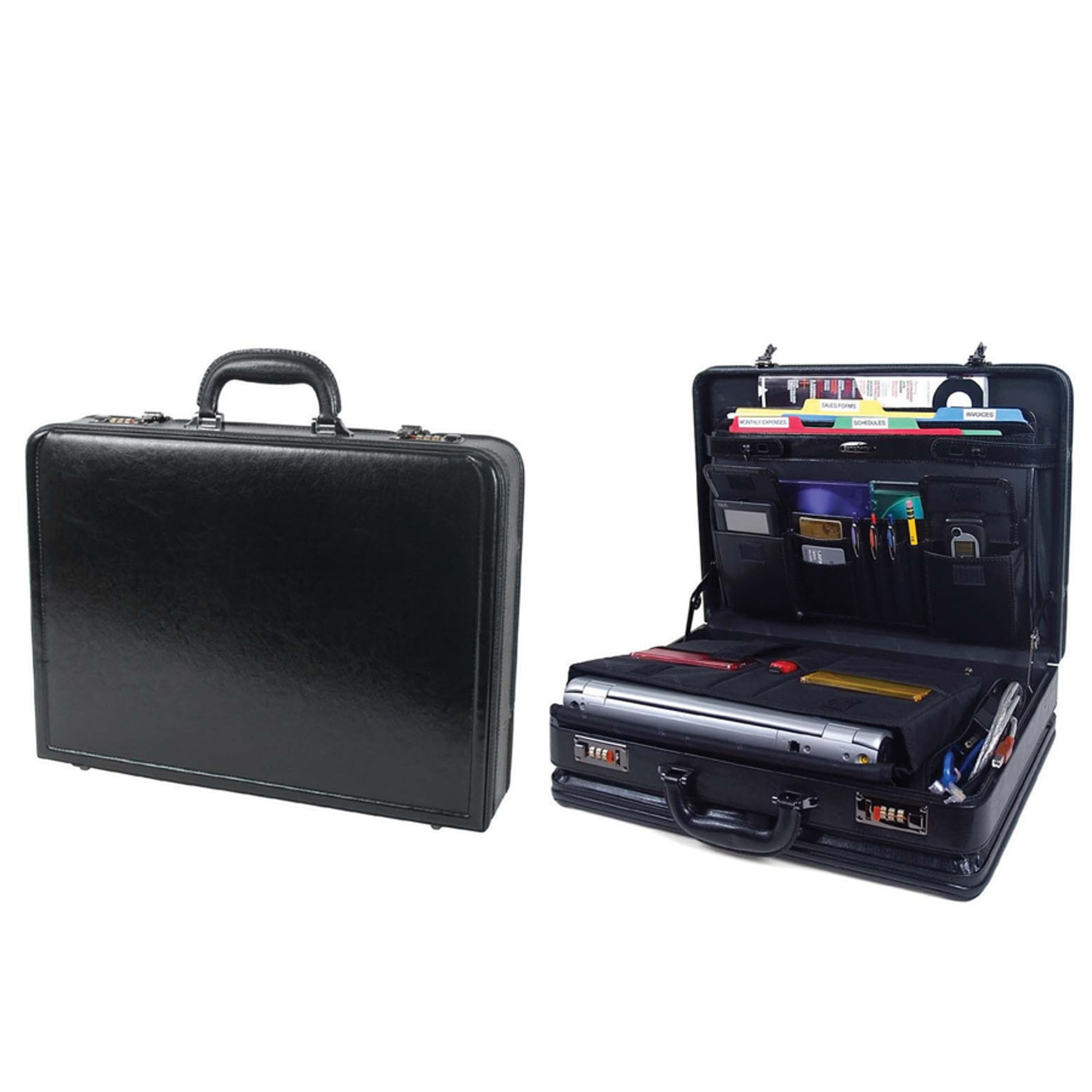 Samsonite Bonded Leather Computer Attache Black Walmart