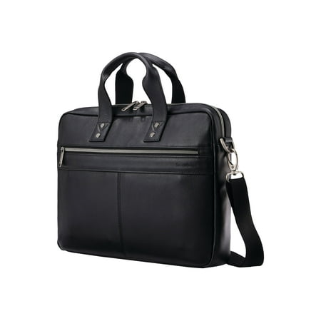 Samsonite - Classic Leather Slim Brief for 15.6" Laptop - Black