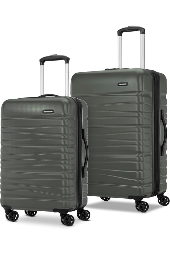 Evolve SE Hardside Expandable with Double Spinner Wheels, 2PC SET (20"/24")), Army Green
