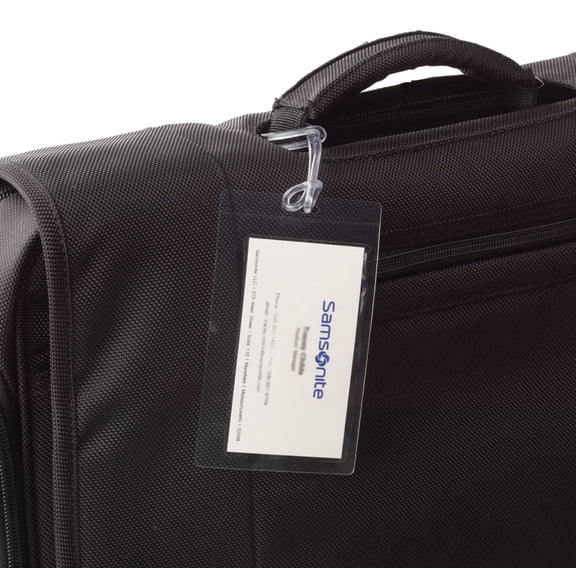Samsonite ID Tags, Self-Laminating, Clear, Pack Of 3
