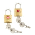 thumbnail image 1 of Samsonite® Luggage Key Locks, Brass, Pack Of 2, 1 of 1
