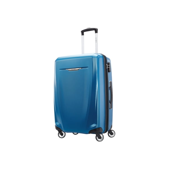 Samsonite Winfield 3 DLX Hardside Expandable Luggage with Spinners, Blue/Navy