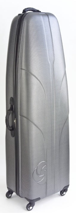 Samsonite Golf Clubs Hard Sided Travel Cover Case Luggage Spin Wheels (Titanium)