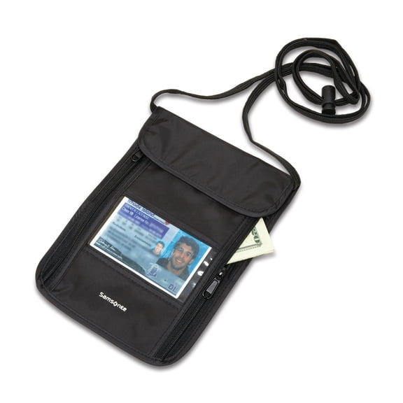 Samsonite RFID Neck Pouch, Black