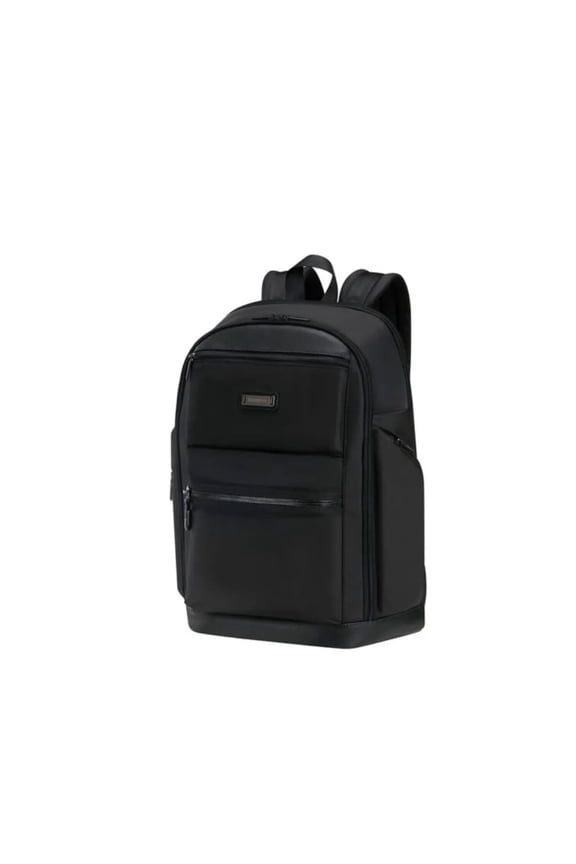 Samsonite Relyon 15.6 inch Laptop Compatibility with 10.5 inch Tablet Pocket Polyester Medium Backpack for Office in, Black