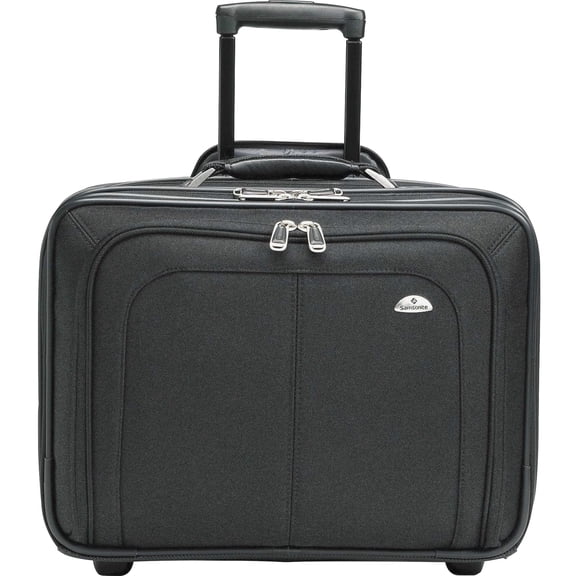 Samsonite, SML110211041, Zip Away Ballistic Rolling Notebook Case, 1 Each, Black