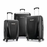 Samsonite Winfield 3 DLX 3PC Set - Luggage set - hardside - polycarbonate - black