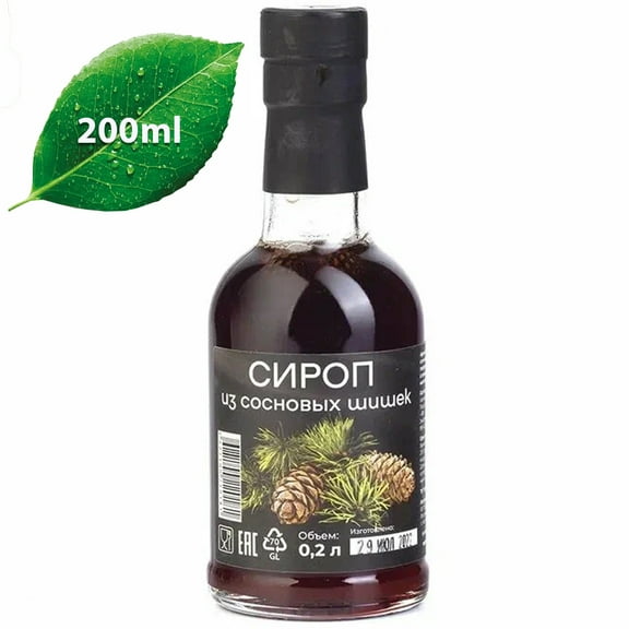 Samsonov & Partners Natural Pine Cone Syrup Siberian Delicacy 200ml/ 6.8 fl oz