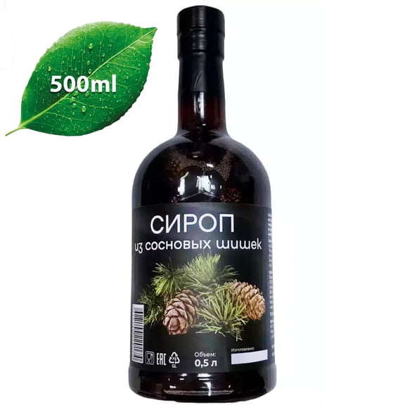 Samsonov & Partners Natural Pine Cone Syrup Siberian Delicacy 500ml/ 16.91 fl oz