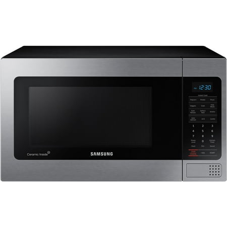 Samsung - 1.1 Cu. Ft. Countertop Microwave with Grilling Element - Stainless Steel