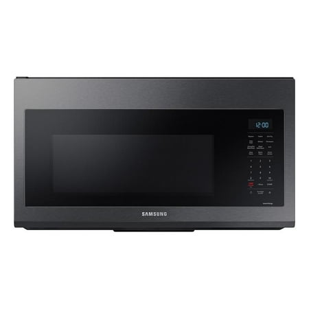 Samsung - 1.7 cu. ft. Over-the-Range Convection Microwave with WiFi - Black stainless steel