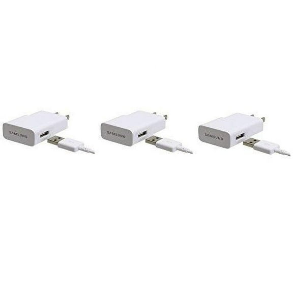 Samsung 2.0 Amp Home Travel Charger for Galaxy S3/S4/Note 2, 3 Pack - Non-Retail Packaging - White