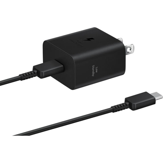Samsung 25W Wall Charger Power Adapter with Cable for Unihertz Titan 2 - Super Fast Charging, Compact Design, Energy Efficient - iOS and Android Compatible - Black