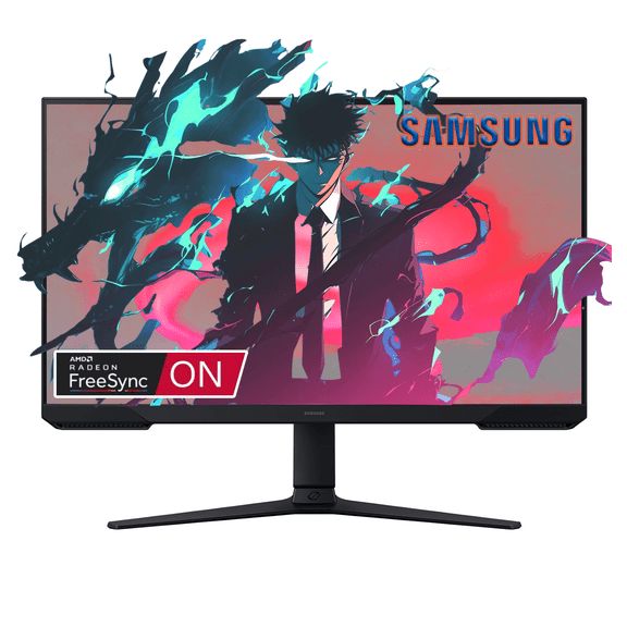 Samsung 27" Odyssey QHD 180Hz Gaming Monitor | 1ms VA, AMD FreeSync, HDR10 | Black Equalizer, Virtual Aim Point, Auto Source Switch+ | Height Adjustable