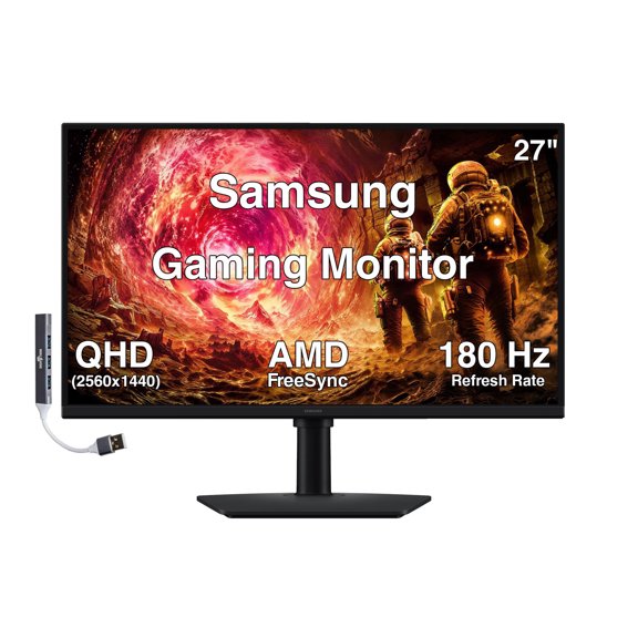 Samsung 27in QHD Gaming Monitor w/DKZ USB Hub