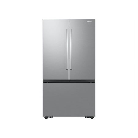 Samsung - 36 in. Wide 27 cu. ft. French Door Counter Depth Smart Refrigerator with Dual Auto Ice Maker - Stainless Steel