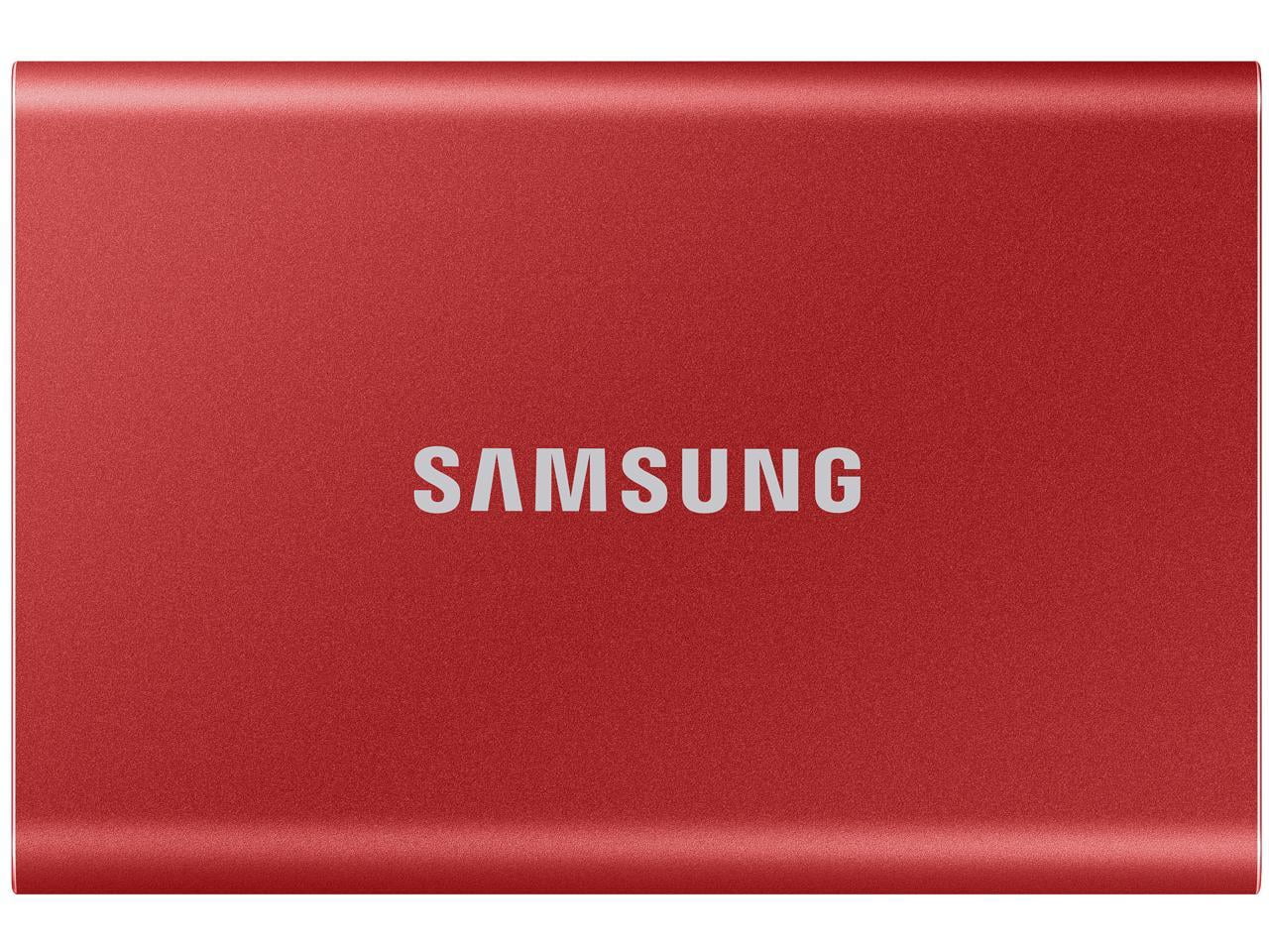 SAMSUNG T7 2TB Portable SSD - USB 3.2, Red - Fast Transfer for PC