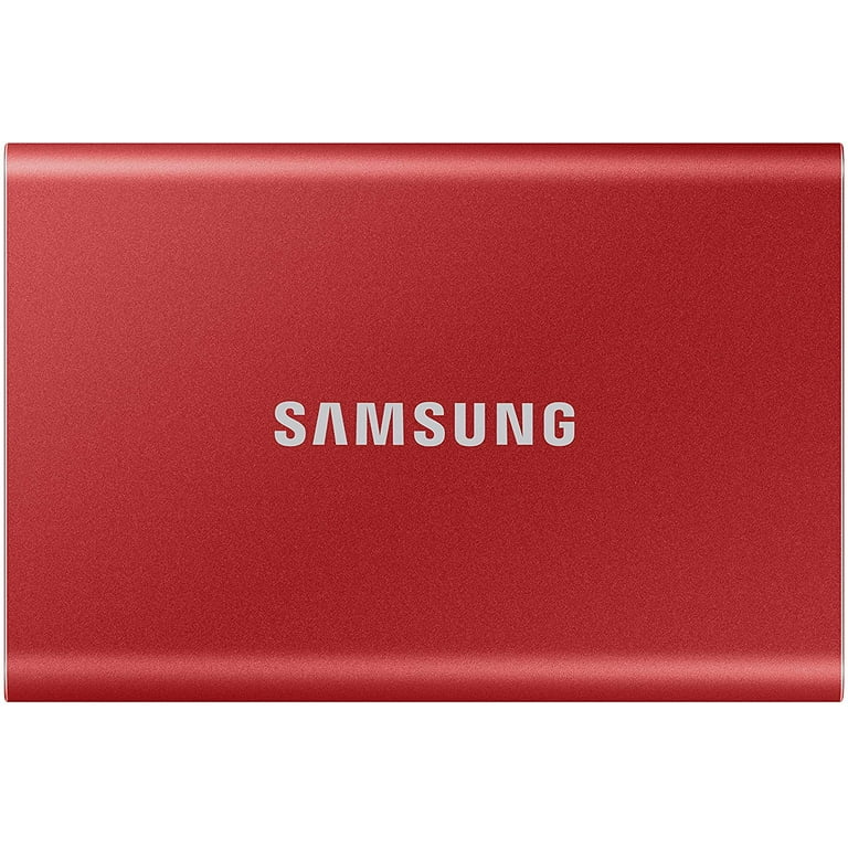 SAMSUNG T7 2TB Portable SSD - USB 3.2, Red - Fast Transfer for PC