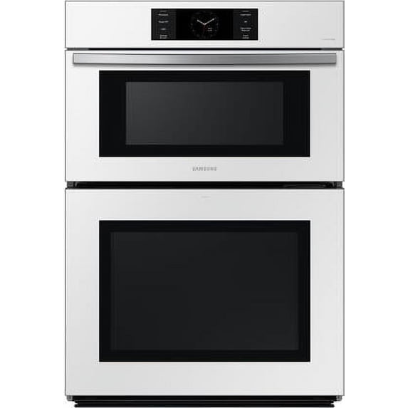 Samsung 30 Inch Microwave Combi Oven 1.9/5.1 cf Flex Duo Camera Full Steam Cook Dual Convection Air Fry Air Sous Vide LCD Controls Self Clean Bespoke NQ70CB700D12