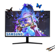 Samsung 32 Inch 4K Monitor3840x2160, 60Hz, 4ms, AMD FreeSync, Eye Saver, HDMI/Display Port, Flicker Free Mode, with HDMI Cable