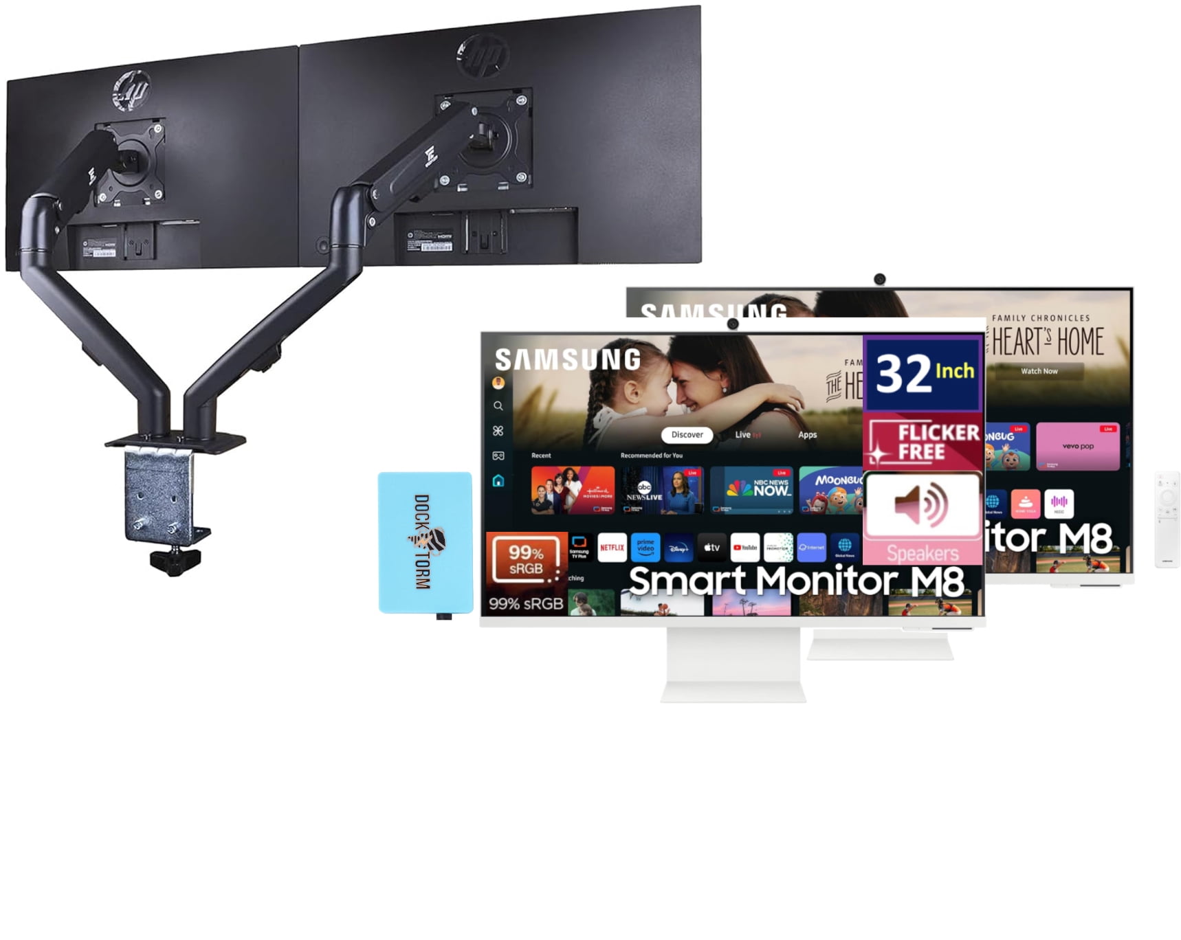 Samsung 32-Inch M8 (M80D) 4K UHD Smart Monitor with Streaming TV
