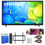 Samsung 32 inch 1080P Full HD F6000F Smart TV 2025 Bundle w/ Premiere Movie Streaming + 19-45 Inch TV Wall Mount + 6-Outlet Surge Adapter + 2X HDMI Cable & Complete Home Theater Beginners Guidebook