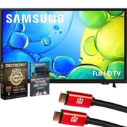 Samsung 32 inch 1080P Full HD F6000F Smart TV 2025 CPS Exclusive 26 Month Protection, 2x HDMI Cables & Deco Gear Complete Home Theater Beginners Guidebook