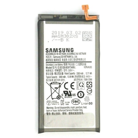 Samsung 3400mAh Power Battery for Galaxy S10, EB-BG973ABU