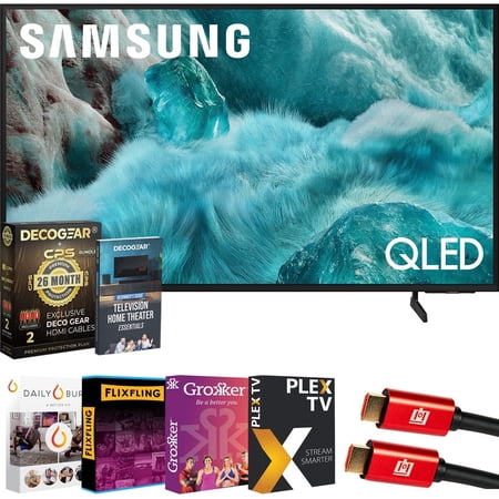 Samsung 43" QLED Q7F 4K Smart TV (2025) – Vision AI, Quantum HDR | CPS Exclusive 26 Month Protection, 2x HDMI Cables, Premiere Movies Streaming & Deco Gear Complete Home Theater Beginner's Guidebook