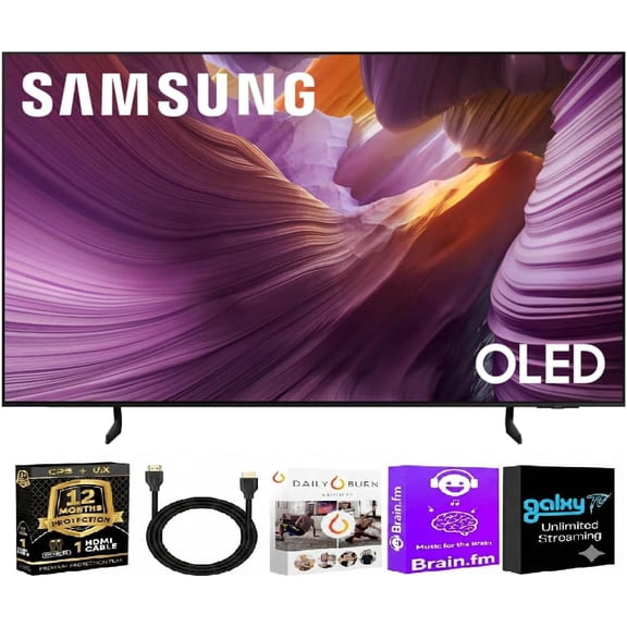 Samsung 4K QLED Smart TV Bundle with HDMI Cable, Streaming Bundle and CPS Protection