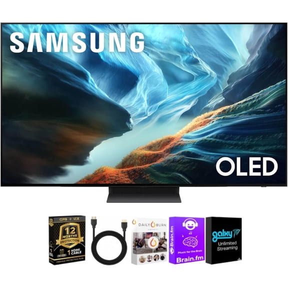 Samsung 55 Inch Class S90H Series 4K OLED Vision AI Smart Tizen TV Bundle with HDMI Cable, Streaming Bundle and 12 Month CPS Protection Plan, HDR Gaming TV, WiFi Smart Entertainment Hub