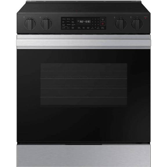 Samsung NSE6DG8300SR 6.3 Cu. Ft. Bespoke Stainless Slide-In Electric Smoothtop Range