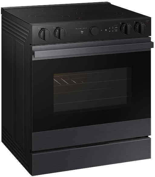Samsung 6.3 Cubic Foot Electric Slide In Range Smart Dial Convection Self Clean Air Fry NSE6DG8500MT