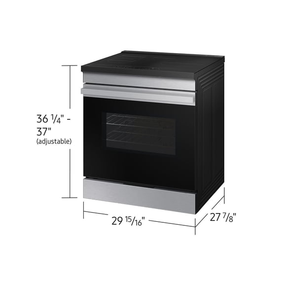 Samsung 6.3 Cubic Foot Induction Slide In Range Self Clean NSI6DG9100SR