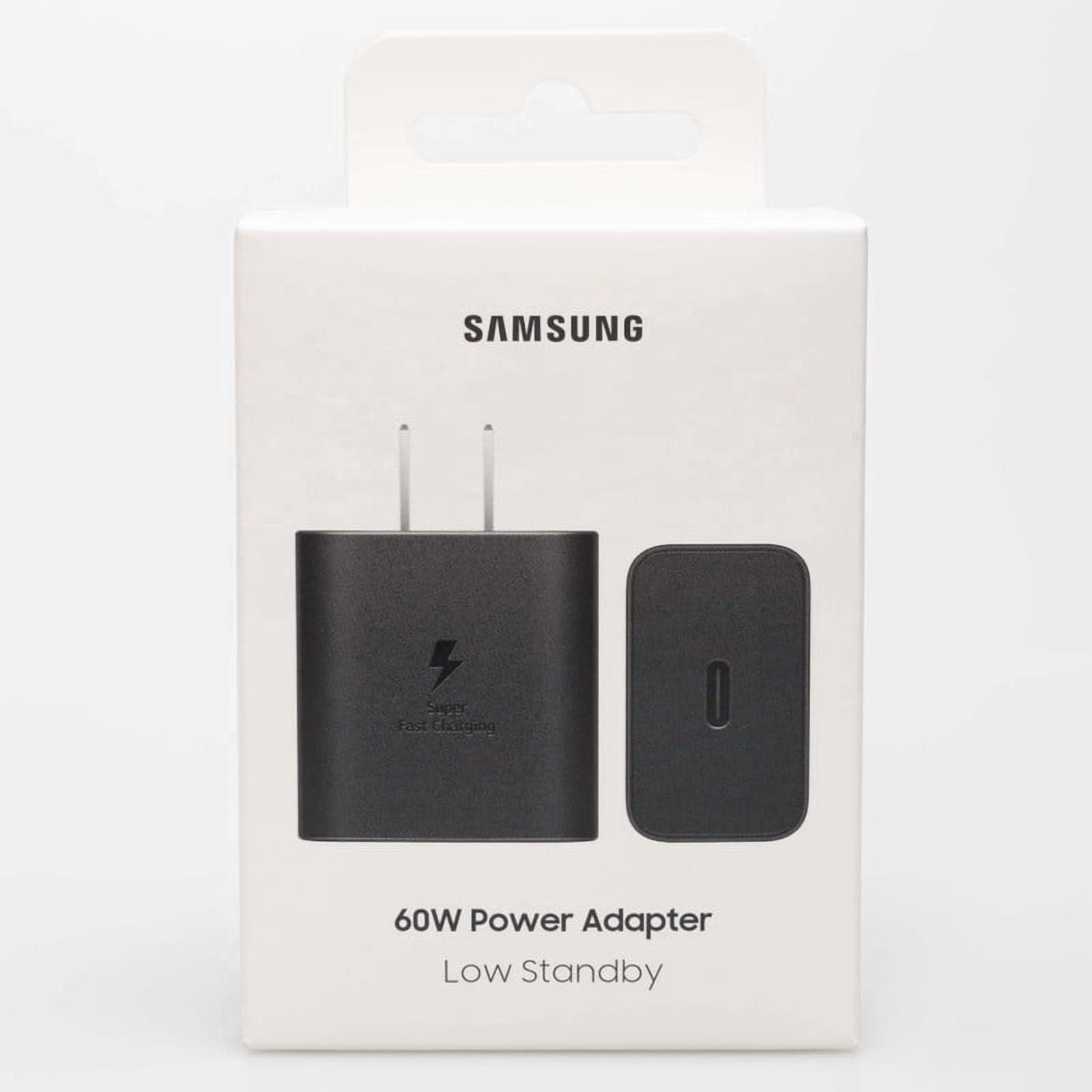 Samsung 60W USB-C PD Fast Charging Power Adapter Wall Charger for Galaxy Phones Tablets USB-C Devices Compact Home Office and Travel Charger